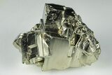 2.1" Shiny, Cubic Pyrite Crystal Cluster - Peru - #195731-1